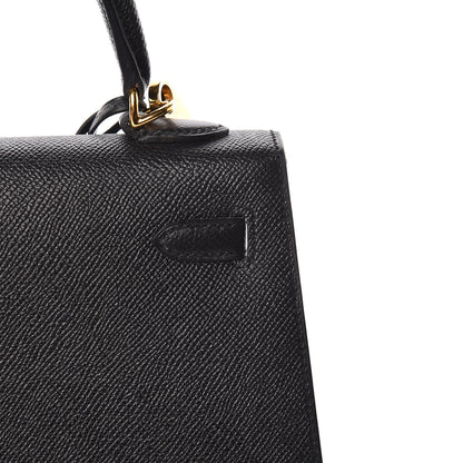 Hermes Epsom Kelly Sellier 25 Black 21 of 52