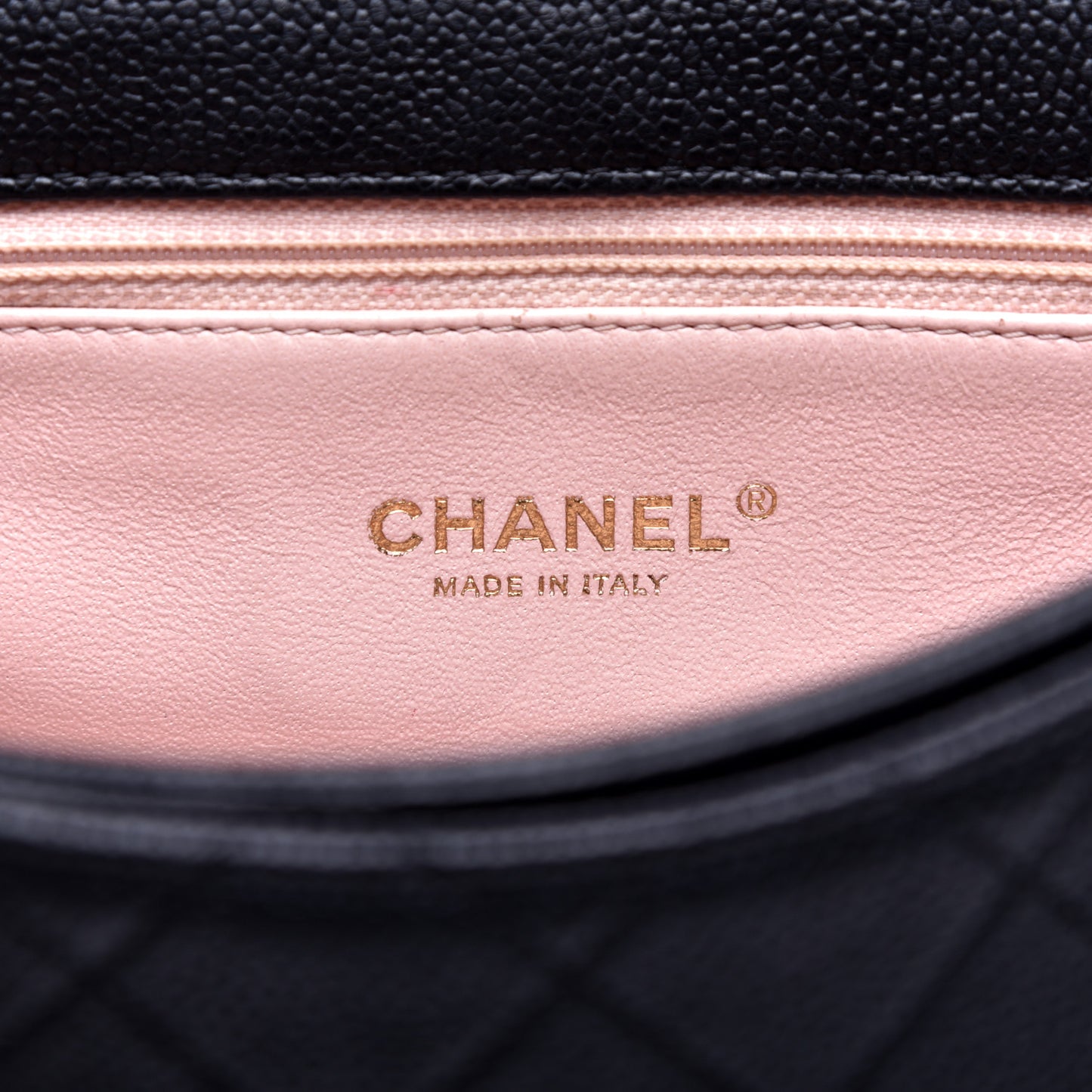 Caviar Quilted Small Flap Black