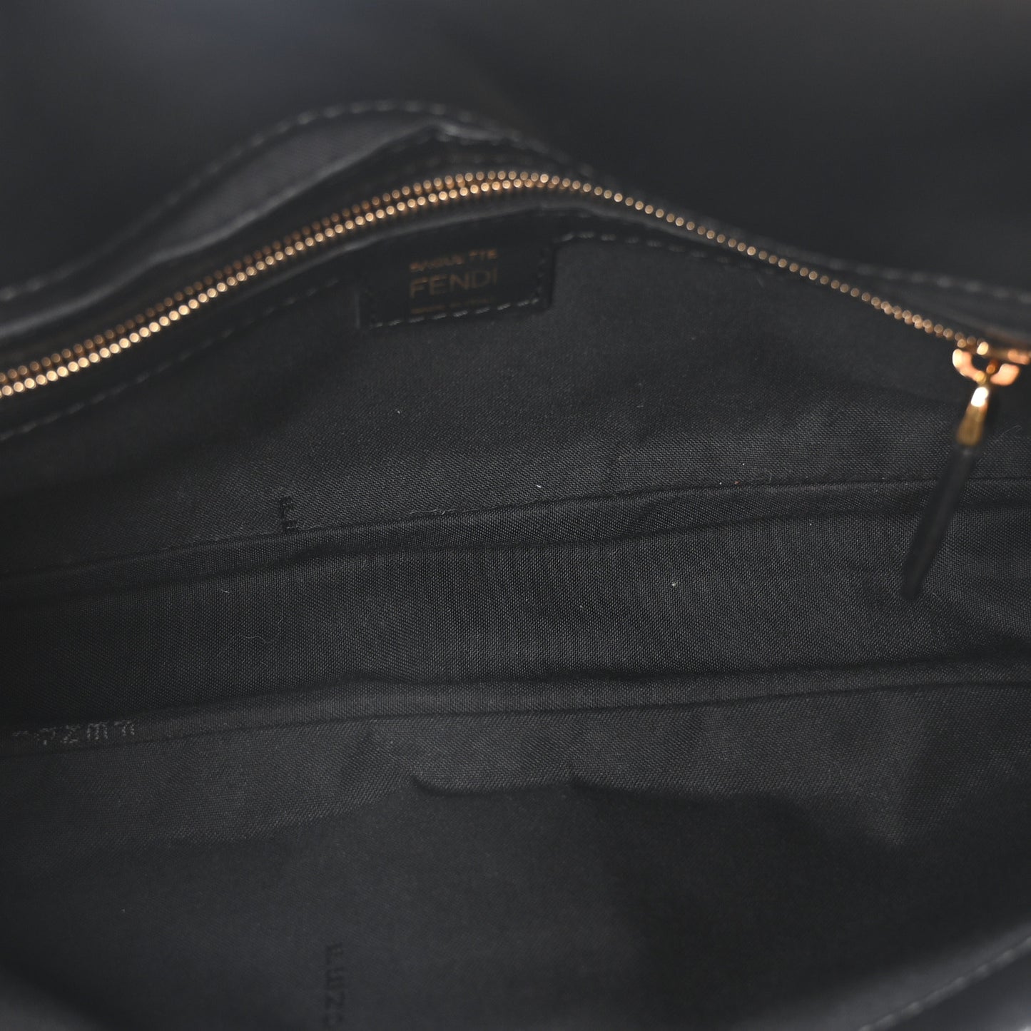 Nappa FF 1974 Embossed Baguette Black