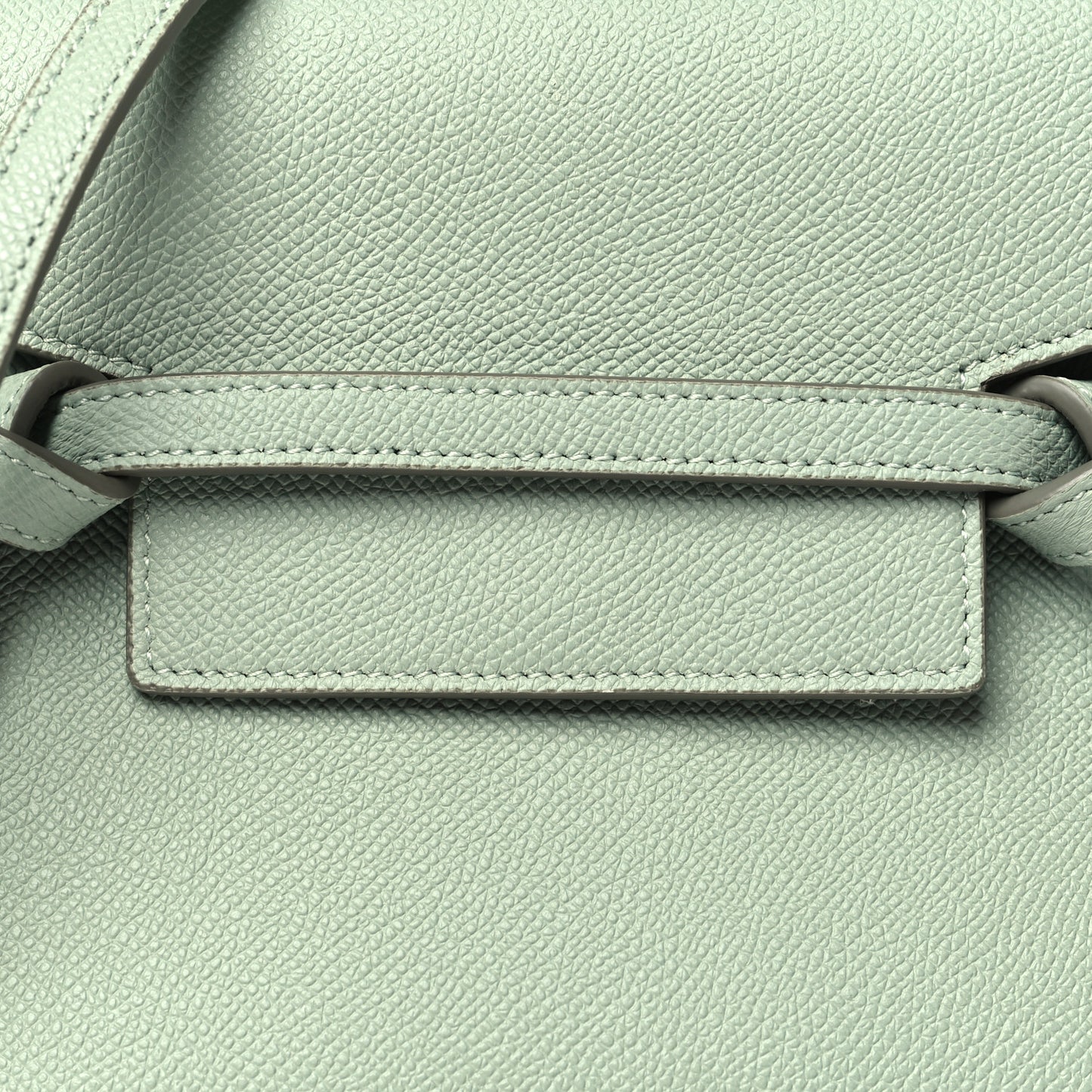 Grained Calfskin Nano Belt Bag Pastel Green