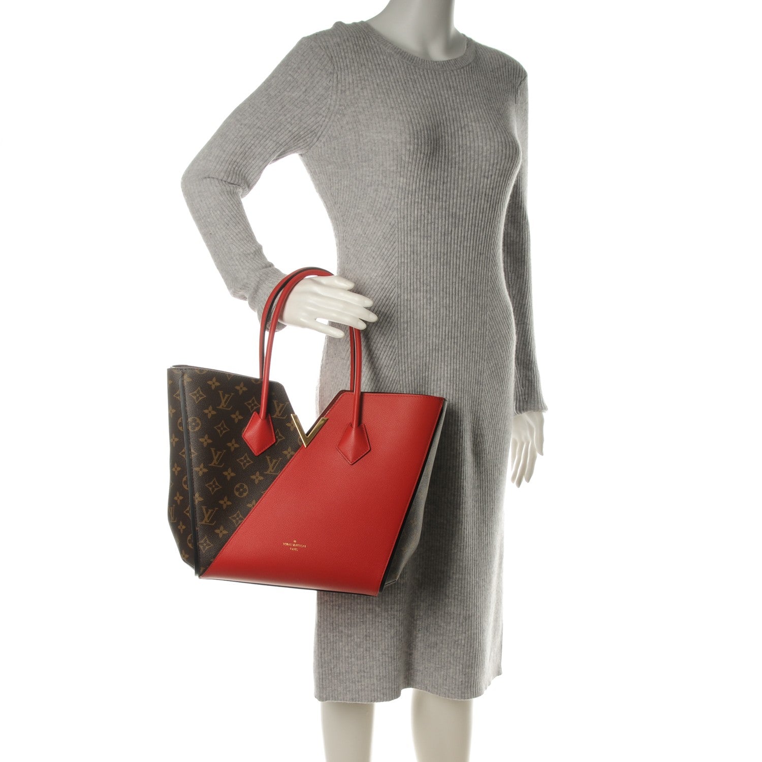 Louis Vuitton Calfskin Monogram Kimono Tote Cherry 2 of 7