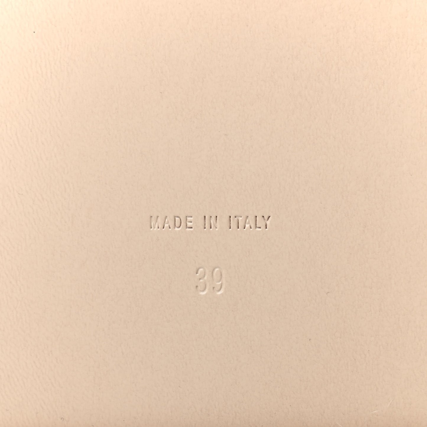 Grosgrain Lambskin Elastic Flat Mules 39 Beige