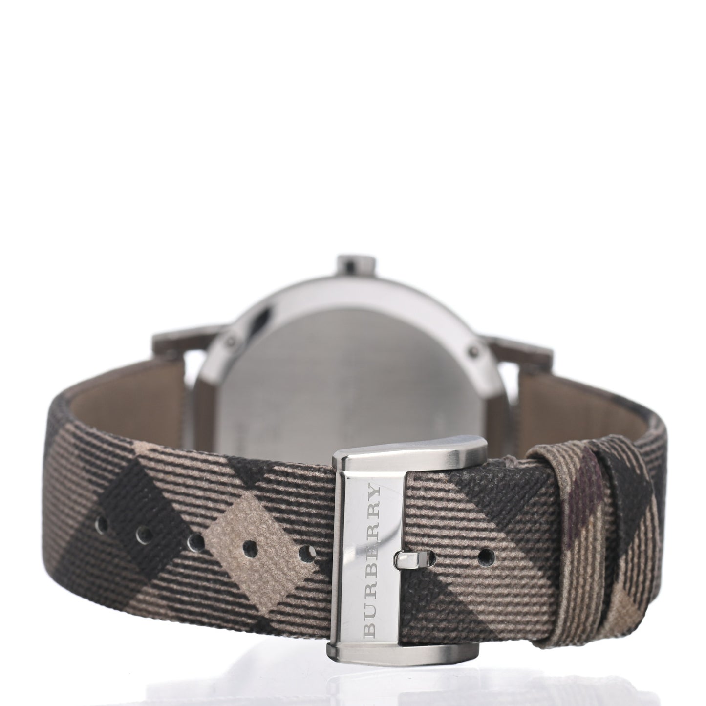Stainless Steel 38mm Heritage Nova Check Quartz Watch Beige BU9023