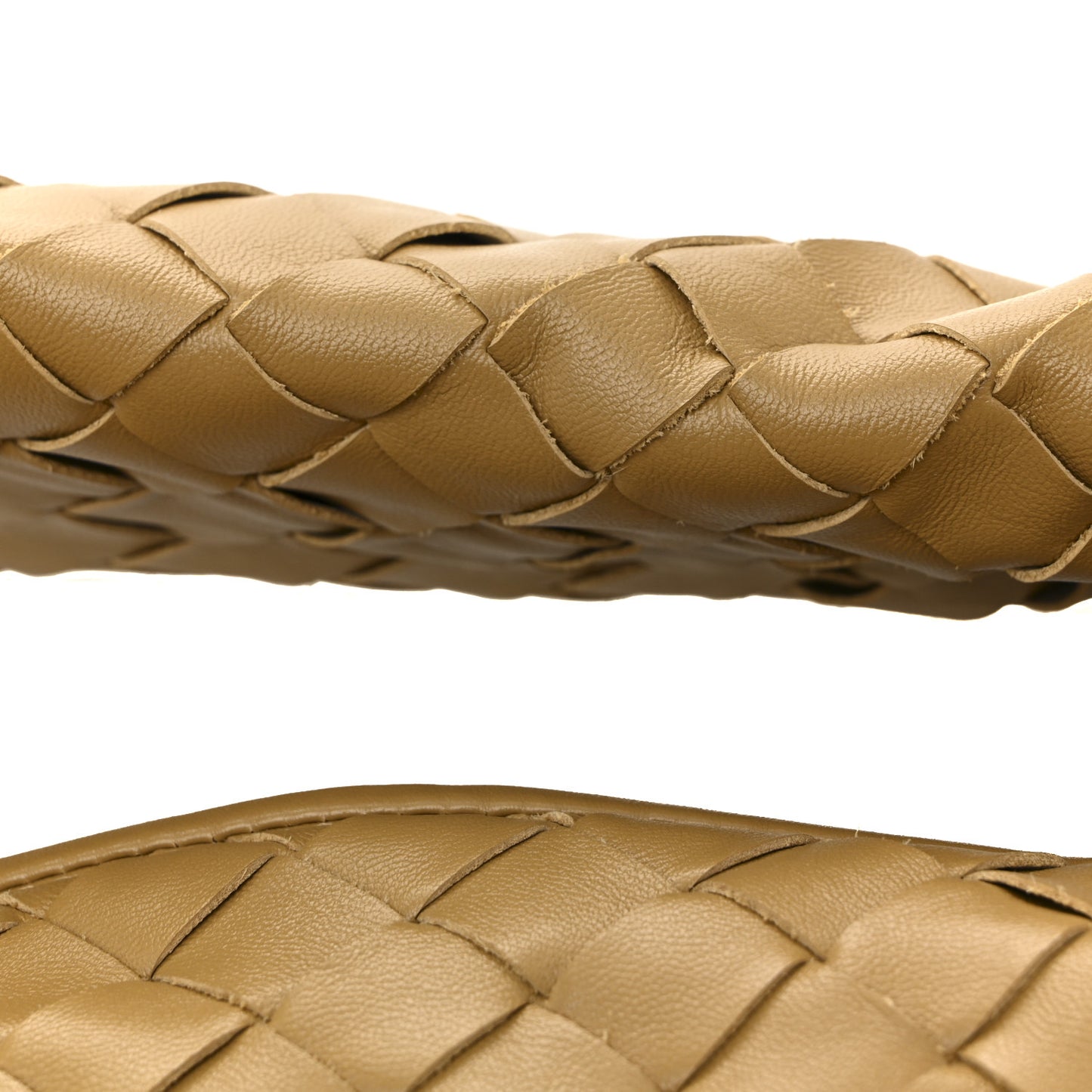 Calfskin Intrecciato Small Hop Dark Praline