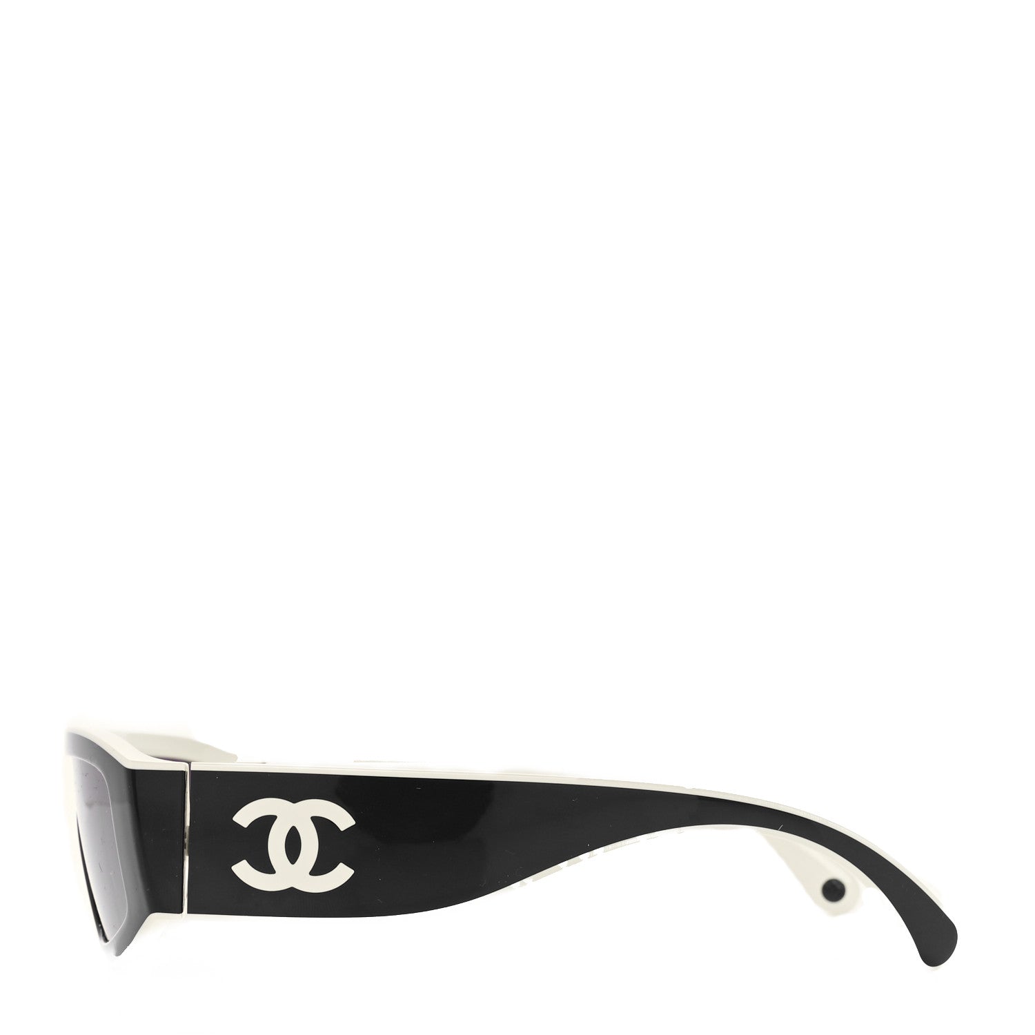 Chanel Acetate Cat Eye Sunglasses 6057 Black White 3 of 7