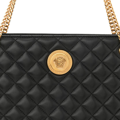 Versace Nappa Quilted Medusa Chain Bag Black 8 of 11