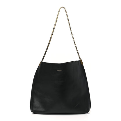 Saint Laurent Calfskin Medium Suzanne Hobo Black 1 of 11