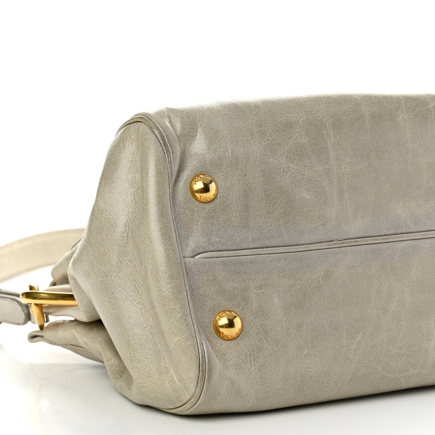 Vitello Shine Shopping Satchel Nube