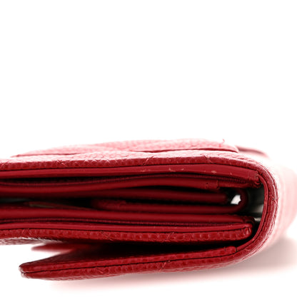 Chanel Caviar Quilted Large Flap Wallet Red 11 of 12