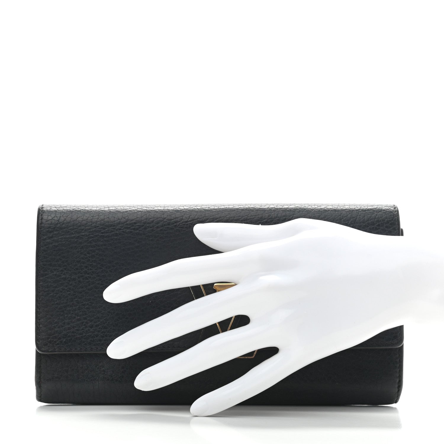Louis Vuitton Taurillon Capucines Wallet Black 2 of 9