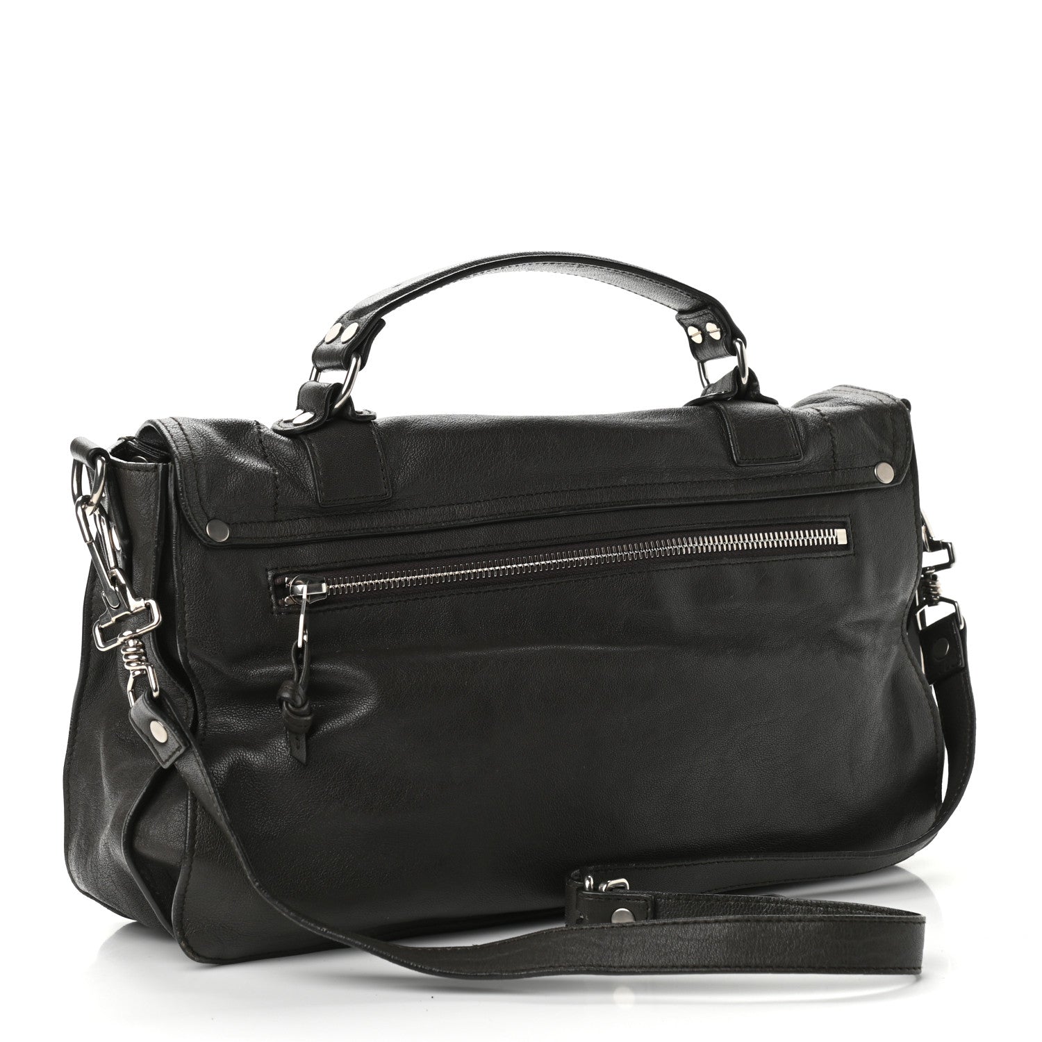 Proenza Schouler Lambskin Medium PS1 Satchel Dark Chocolate 2 of 12