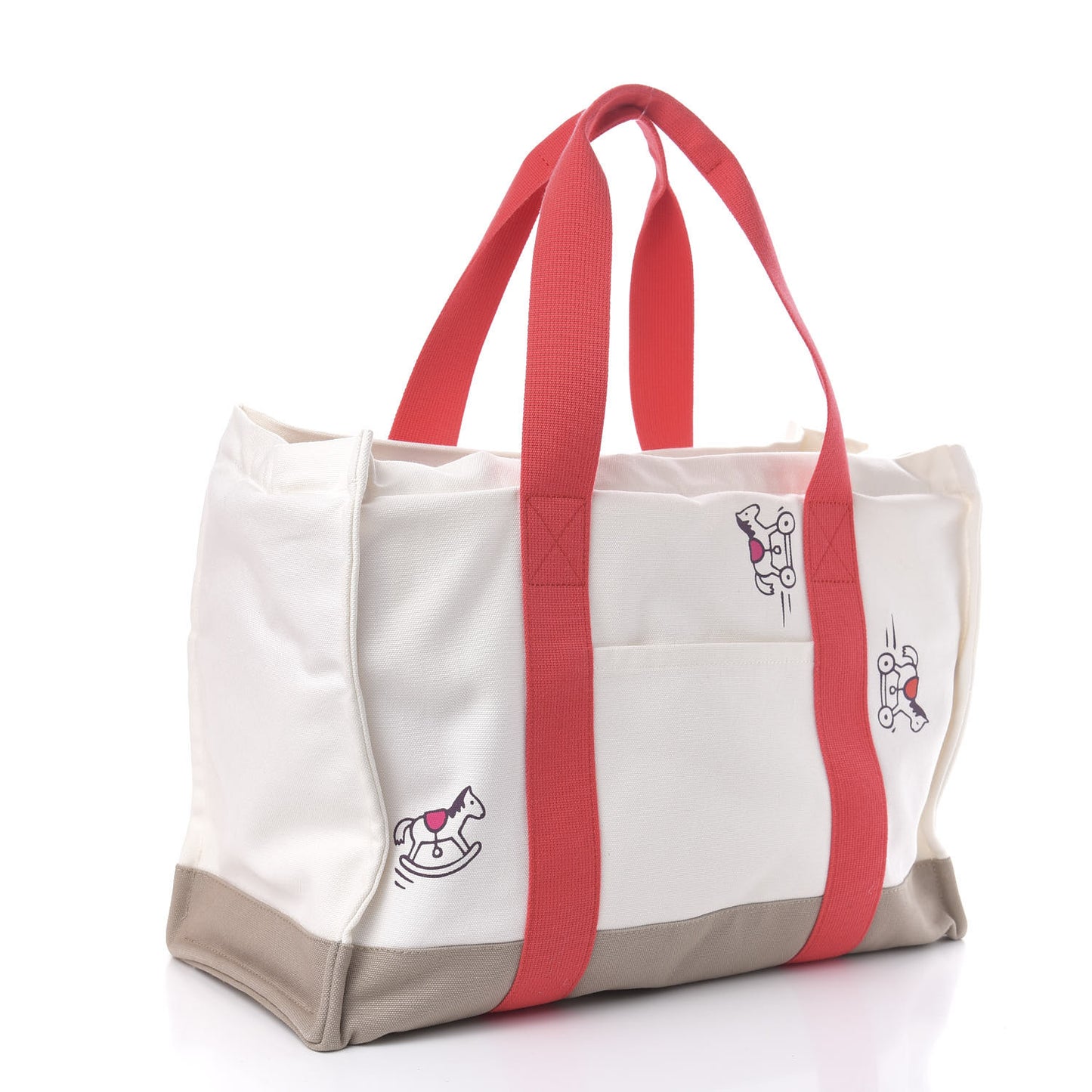 Cotton Canvas Adada Nappy Diaper Bag Rose Bougainvillier