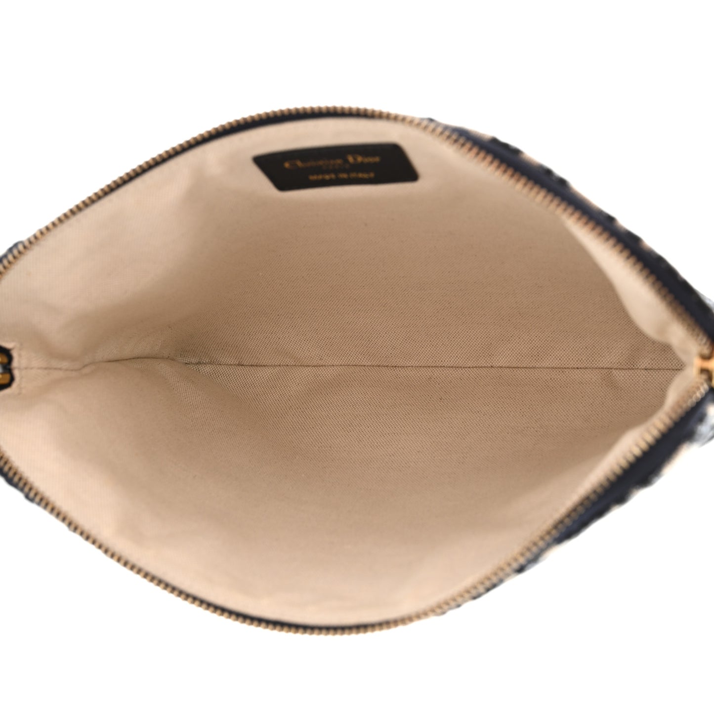 Oblique Pouch Clutch Blue