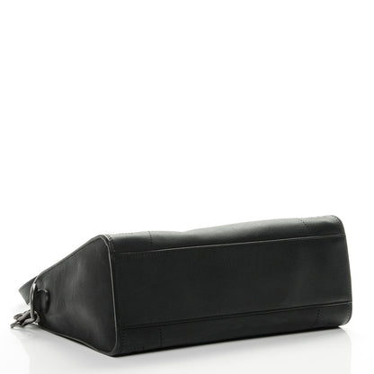 Balenciaga Veau Soyeux Perforated Blackout Hardware S City Black 4 of 7