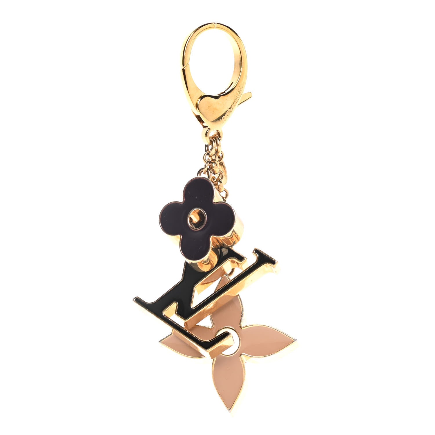 Louis Vuitton Fleur De Monogram Bag Charm Dore 1 of 7