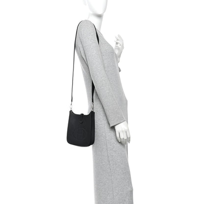 Hermes Taurillon Clemence Evelyne TPM Black 2 of 10