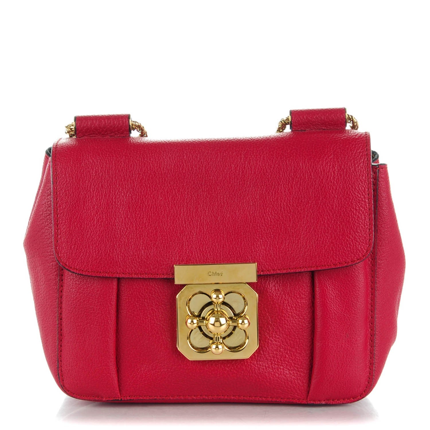 Chloe Goatskin Small Elsie Shoulder Bag Red 1 of 9