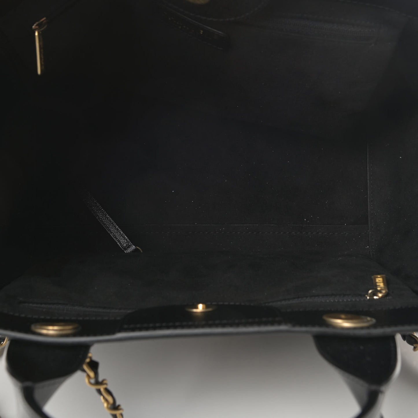 Caviar Small Studded Deauville Tote Black