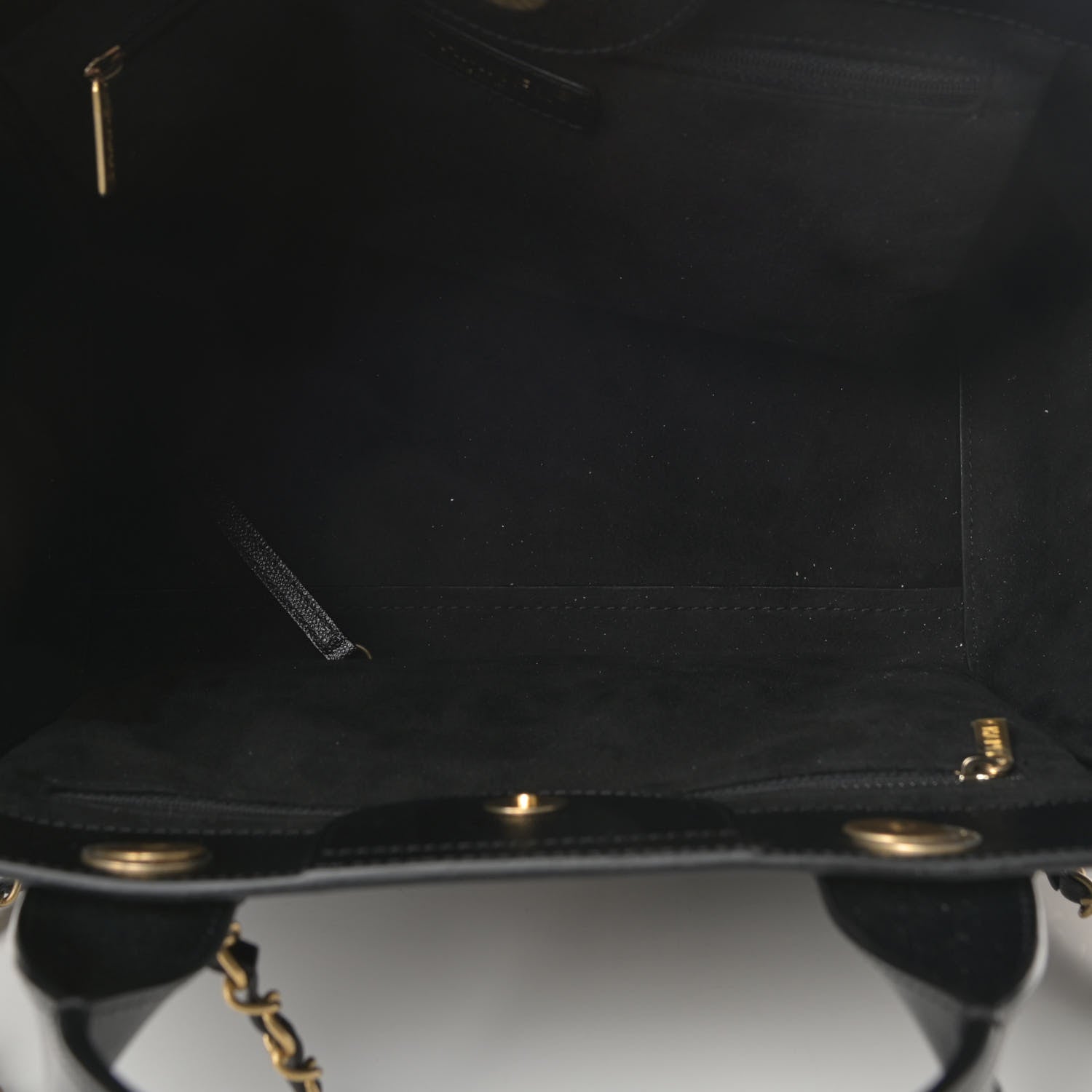 Chanel Caviar Small Studded Deauville Tote Black 5 of 10
