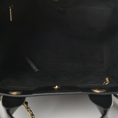 Chanel Caviar Small Studded Deauville Tote Black 5 of 10