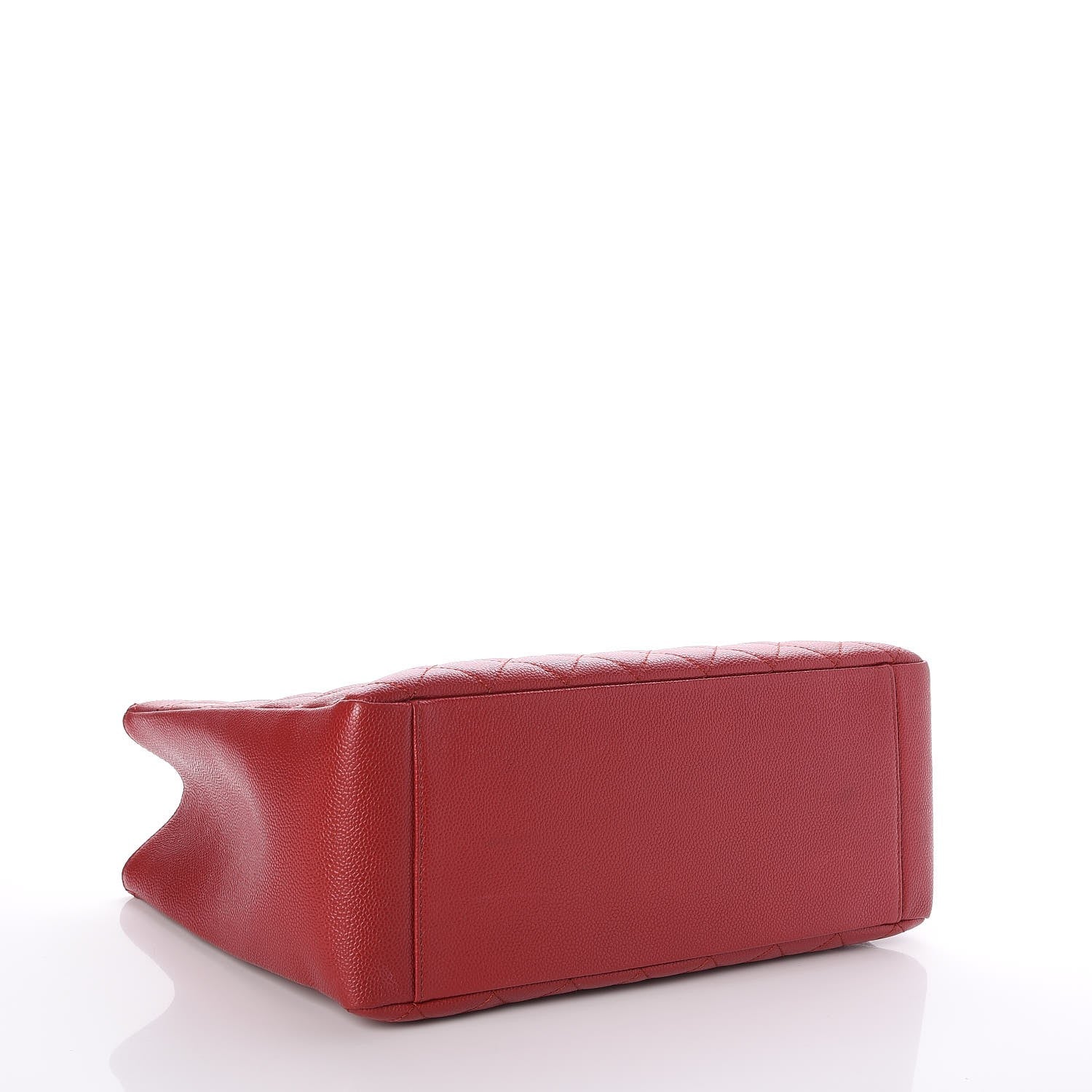 Chanel Caviar Quilted Grand Shopping Tote GST Red 4 of 9
