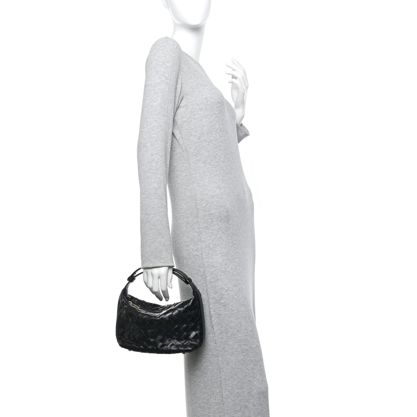 Calfskin Nappa Intrecciato Mini Wallace Black
