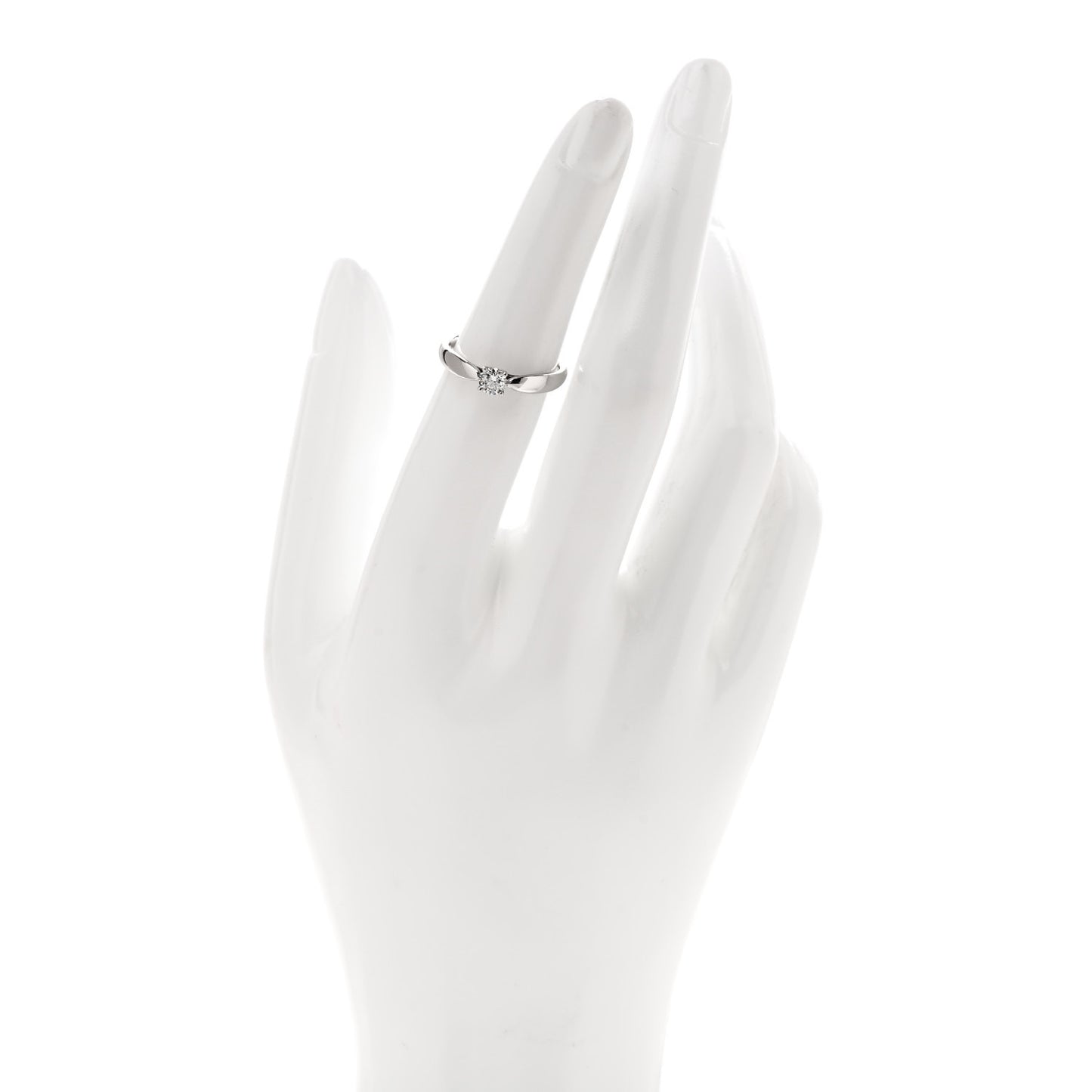 Platinum Diamond .25ct Harmony Solitaire Engagement Ring 50 5.5