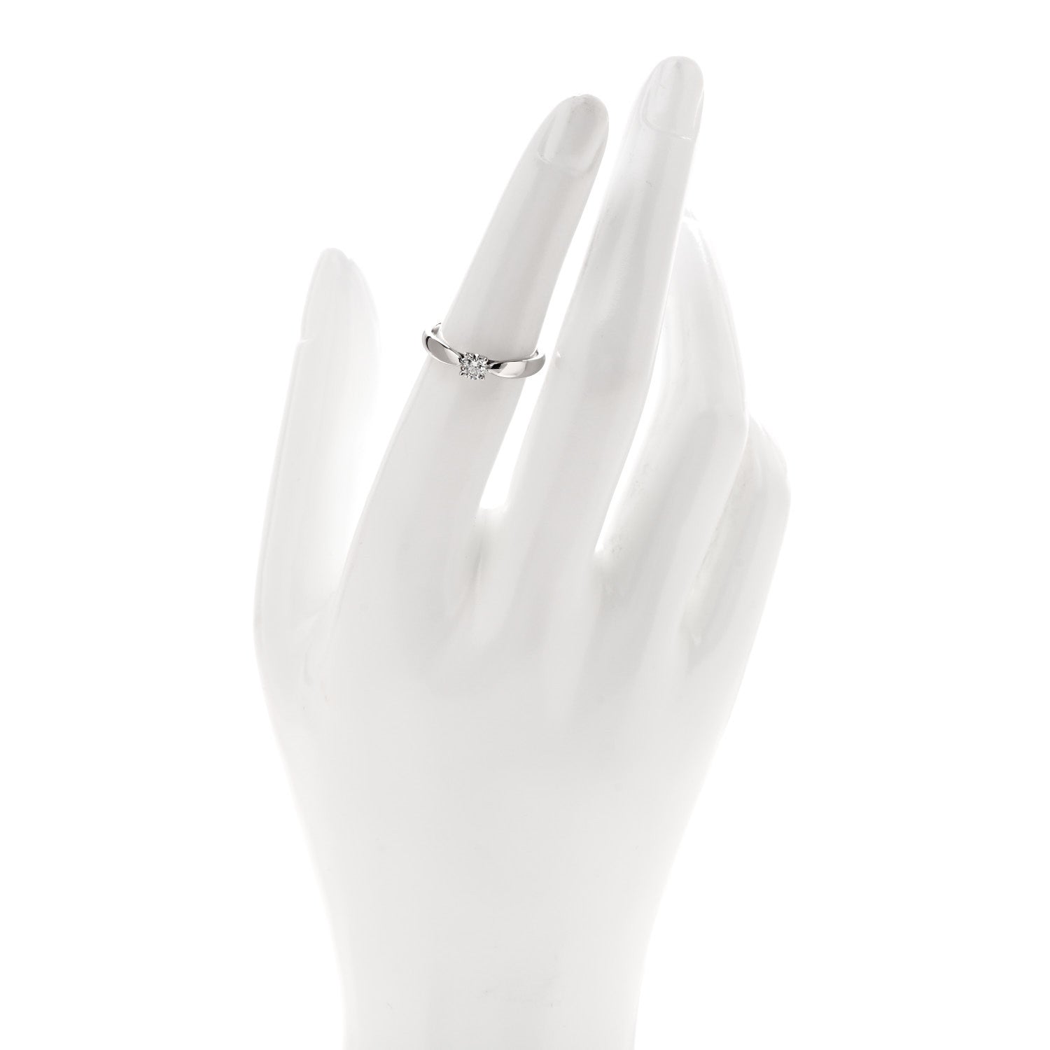Tiffany Platinum Diamond .25ct Harmony Solitaire Engagement Ring 50 5.5 2 of 6