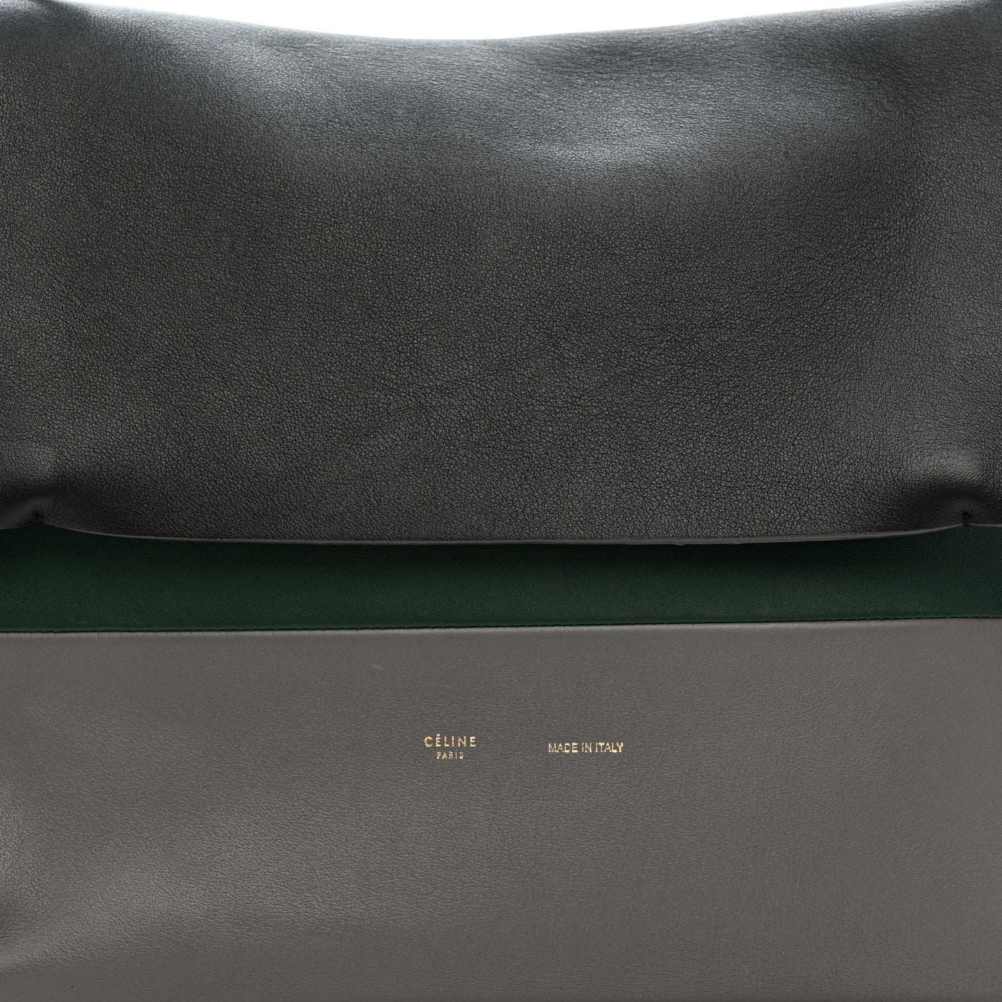 Calfskin All Soft Shoulder Bag Black Grey Green