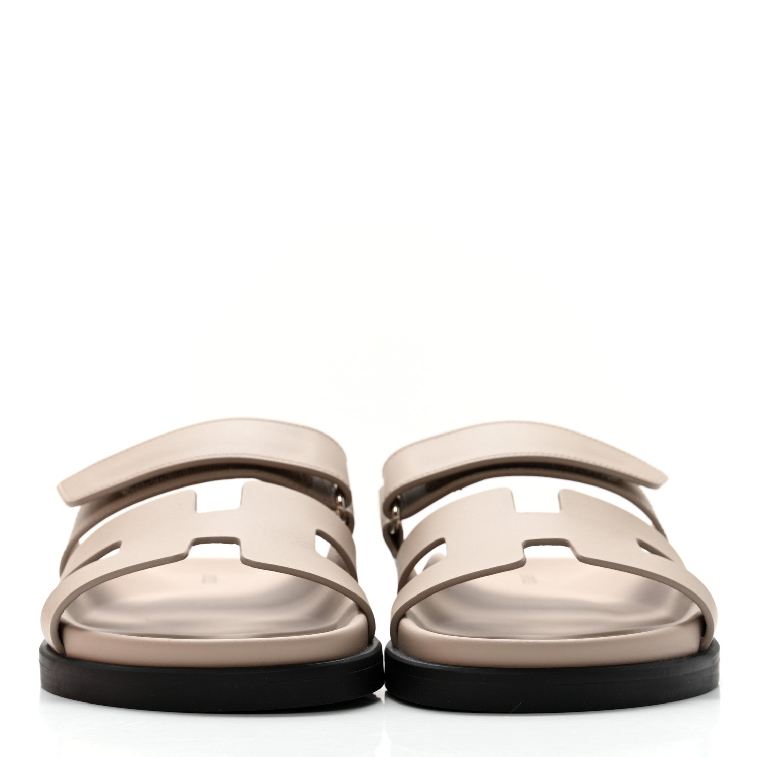 Hermes Calfskin Womens Chypre Sandals 36 Beige Mastic 2 of 11