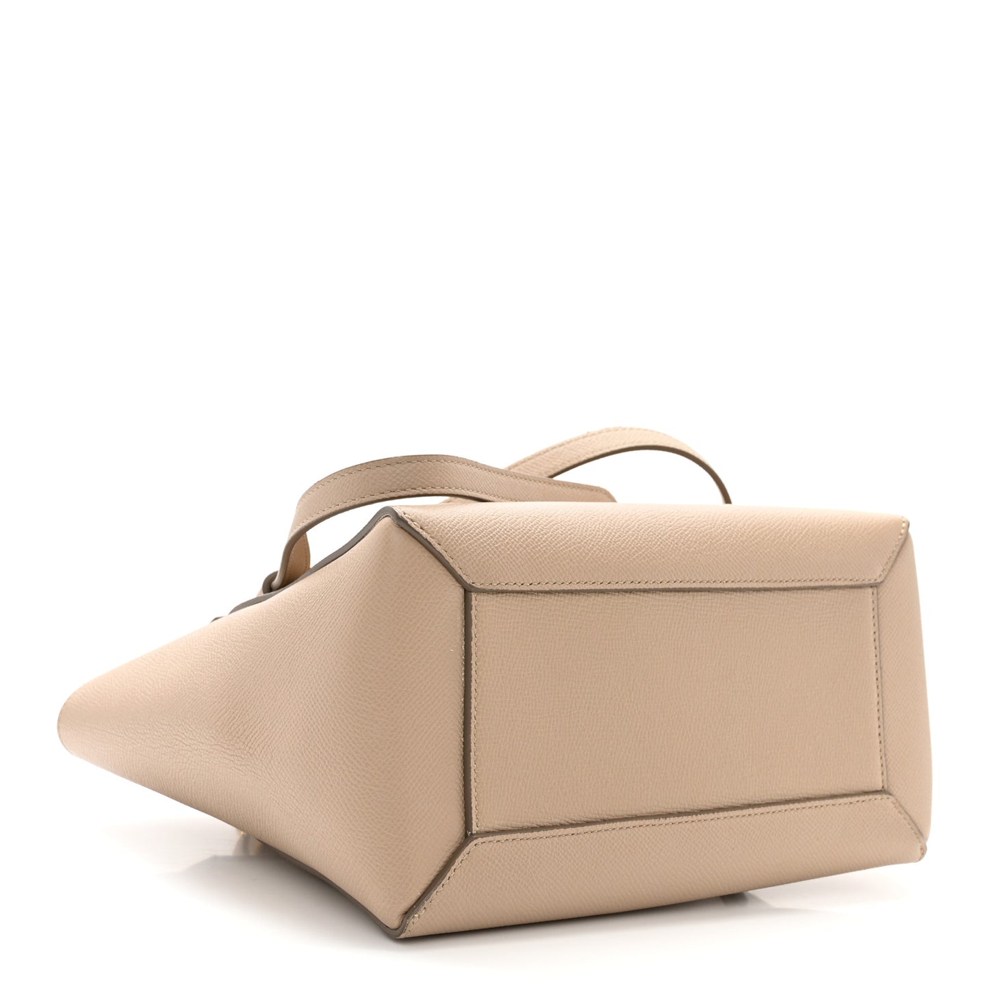 Grained Calfskin Micro Belt Bag Light Taupe