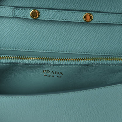 Prada Saffiano Lux Chain Wallet Anice 8 of 9