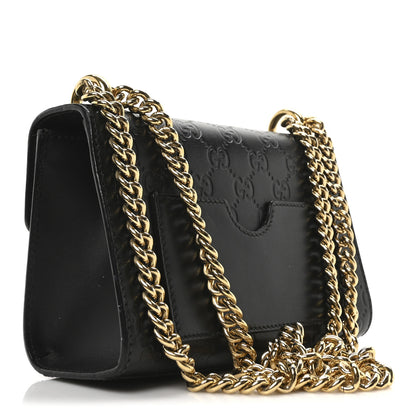 Gucci Guccissima Small Padlock Shoulder Bag Black 3 of 10