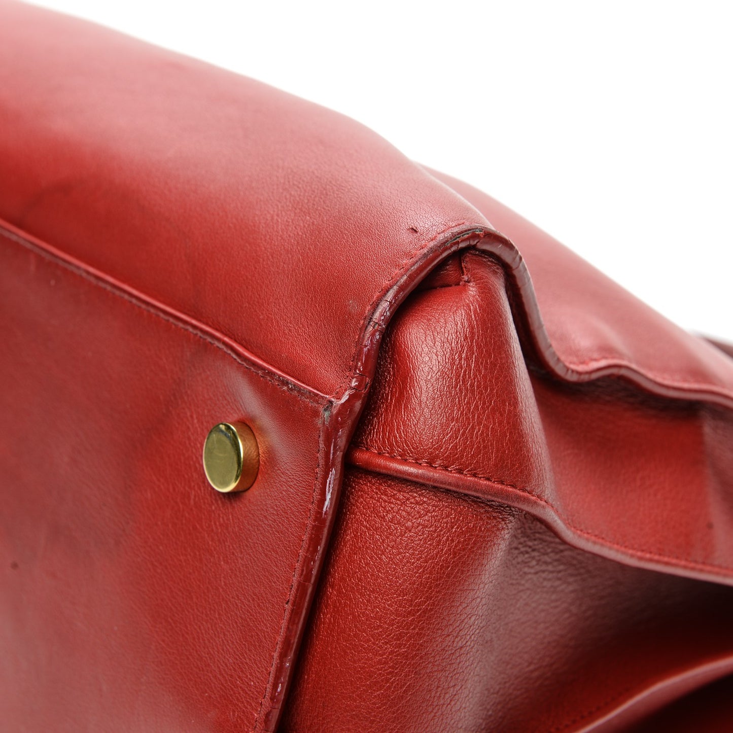 Calfskin Large Sac de Jour Carryall Red