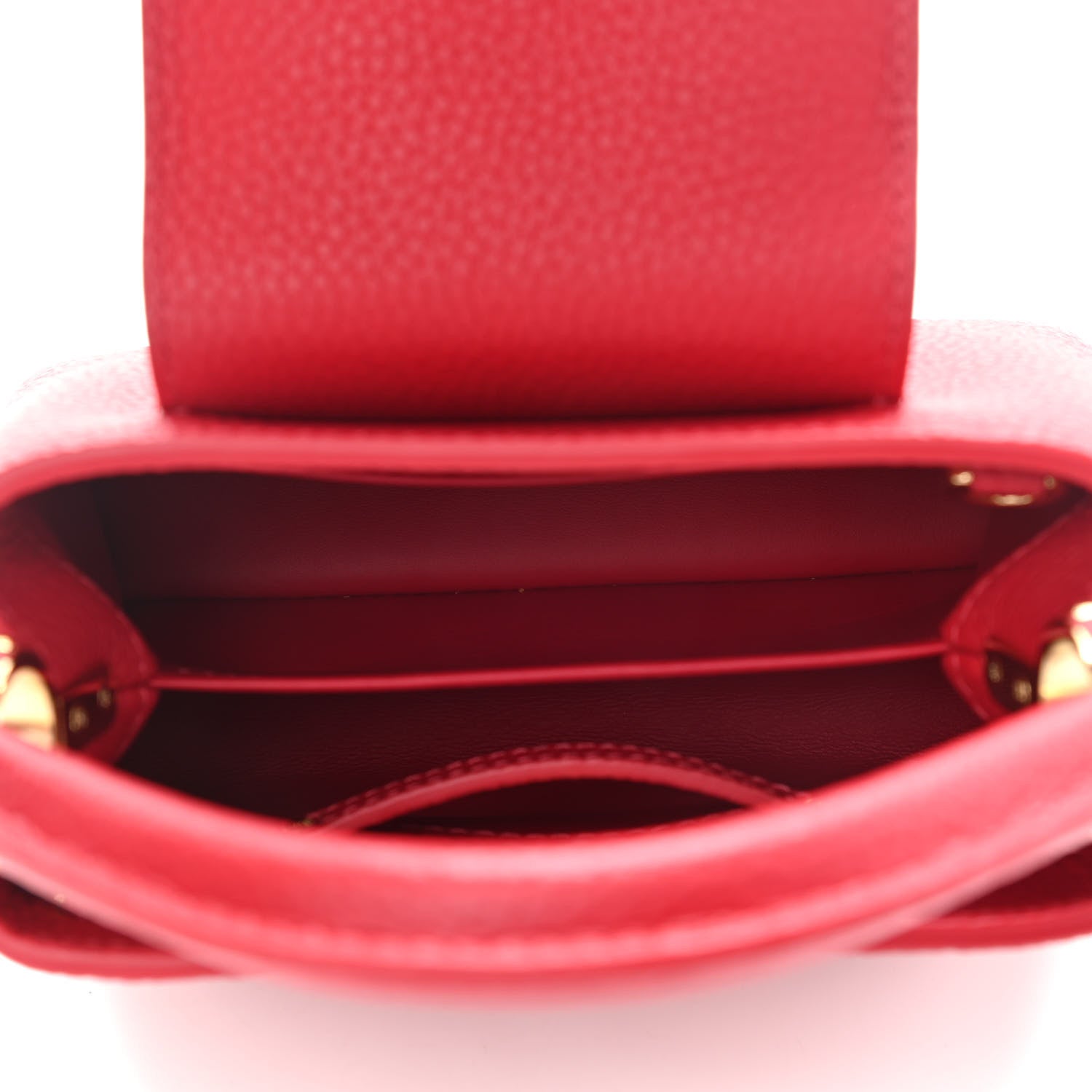 Louis Vuitton Taurillon Mini Capucines Scarlet 5 of 8