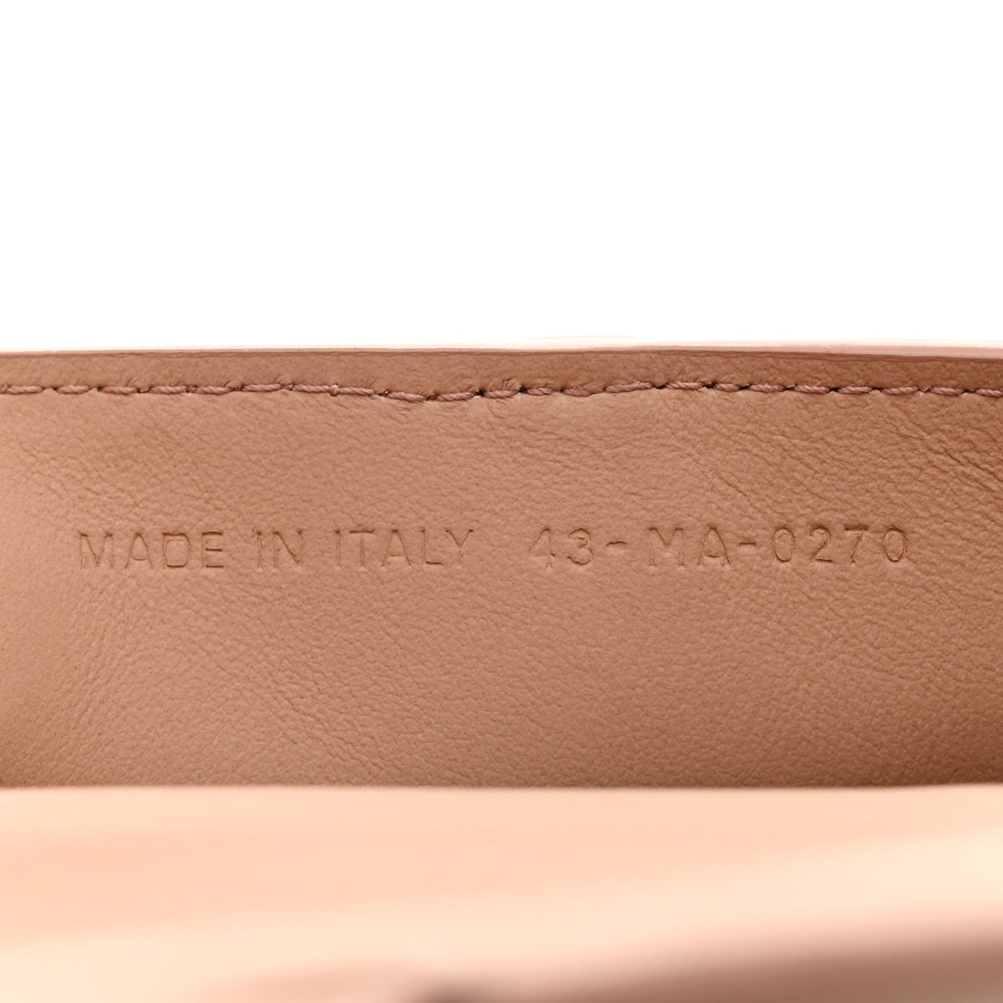 Ultra Matte Calfskin Nano Saddle Chain Pouch Rose Des Vents