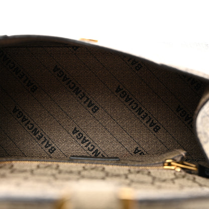 Balenciaga X GUCCI GG Supreme Monogram Small Hourglass Top Handle Bag Beige Ebony 5 of 11