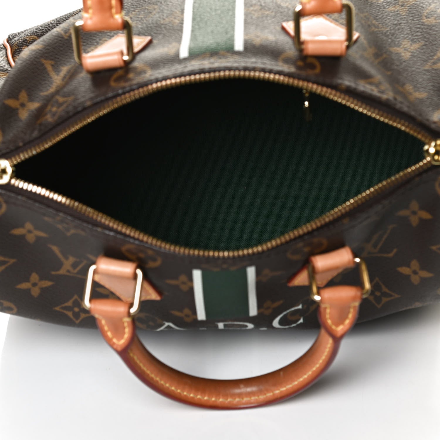 Louis Vuitton Monogram My LV Heritage Speedy Bandouliere 25 Vert Anglais White 5 of 15