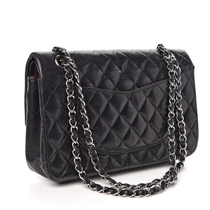 Chanel Lambskin Quilted Medium Double Flap Black 3 of 10
