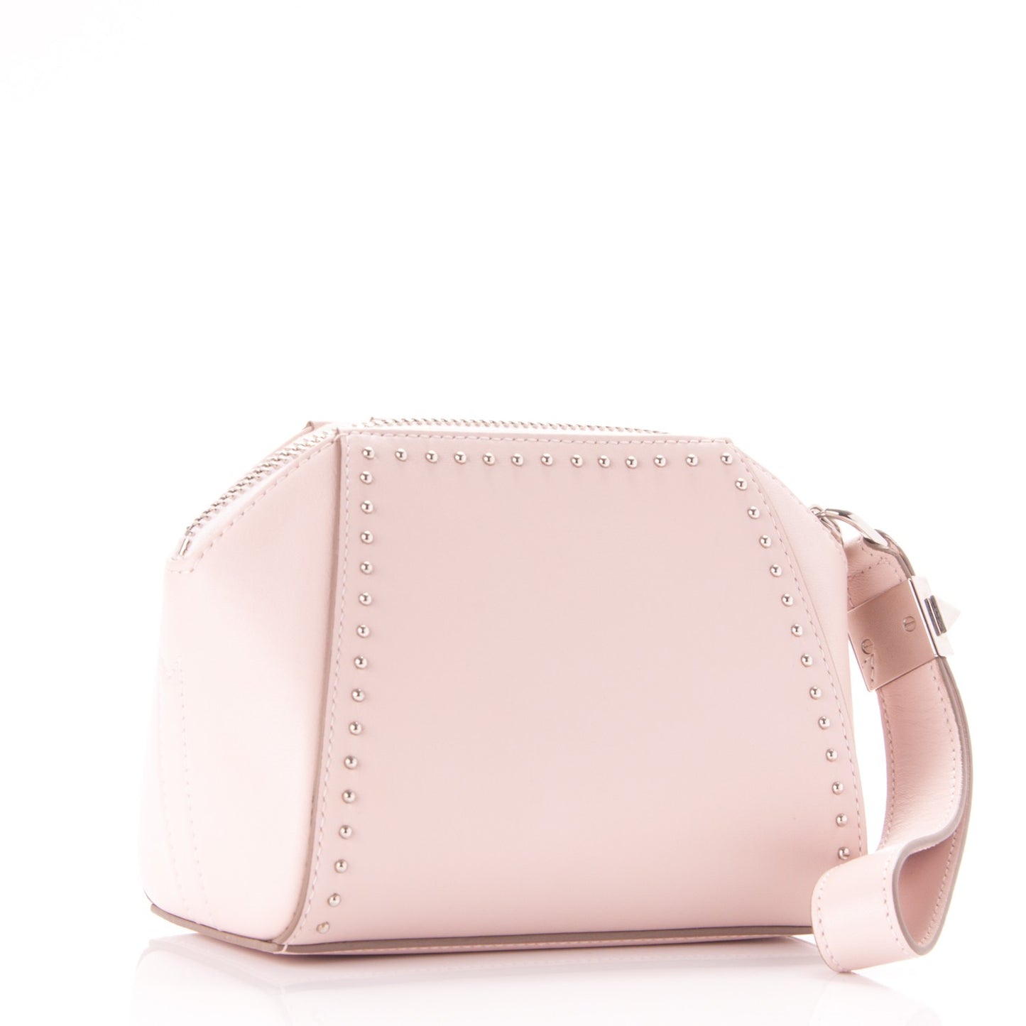Smooth Calfskin Studded Antigona Wristlet Pale Pink