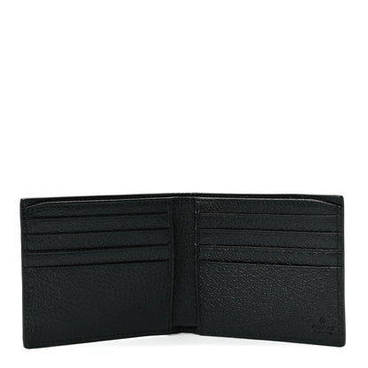 Gucci Calfskin Boar Effect GG Marmont Bi-Fold Wallet Black 6 of 12