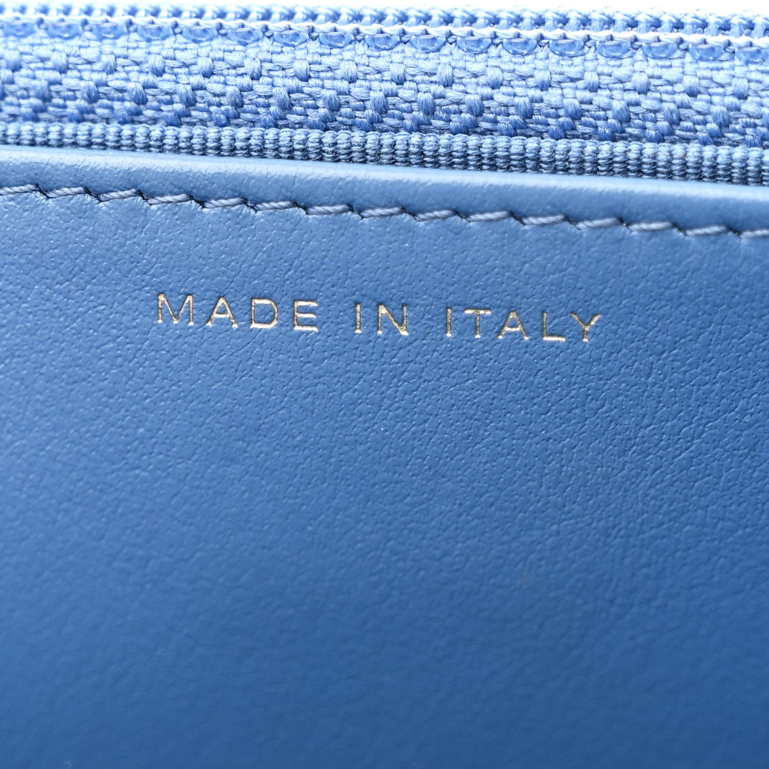 Chanel Denim Quilted Chanel 19 Wallet On Chain WOC Blue 7 of 12