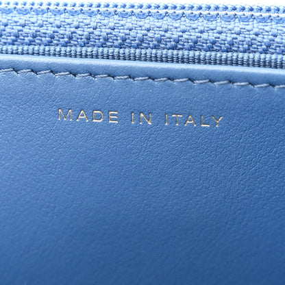 Chanel Denim Quilted Chanel 19 Wallet On Chain WOC Blue 7 of 12