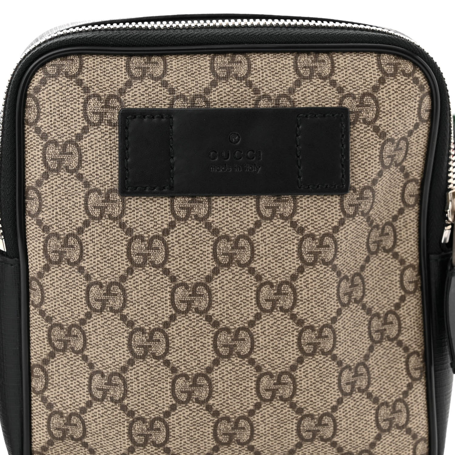 Gucci GG Supreme Monogram Web Belt Bag Black 9 of 13