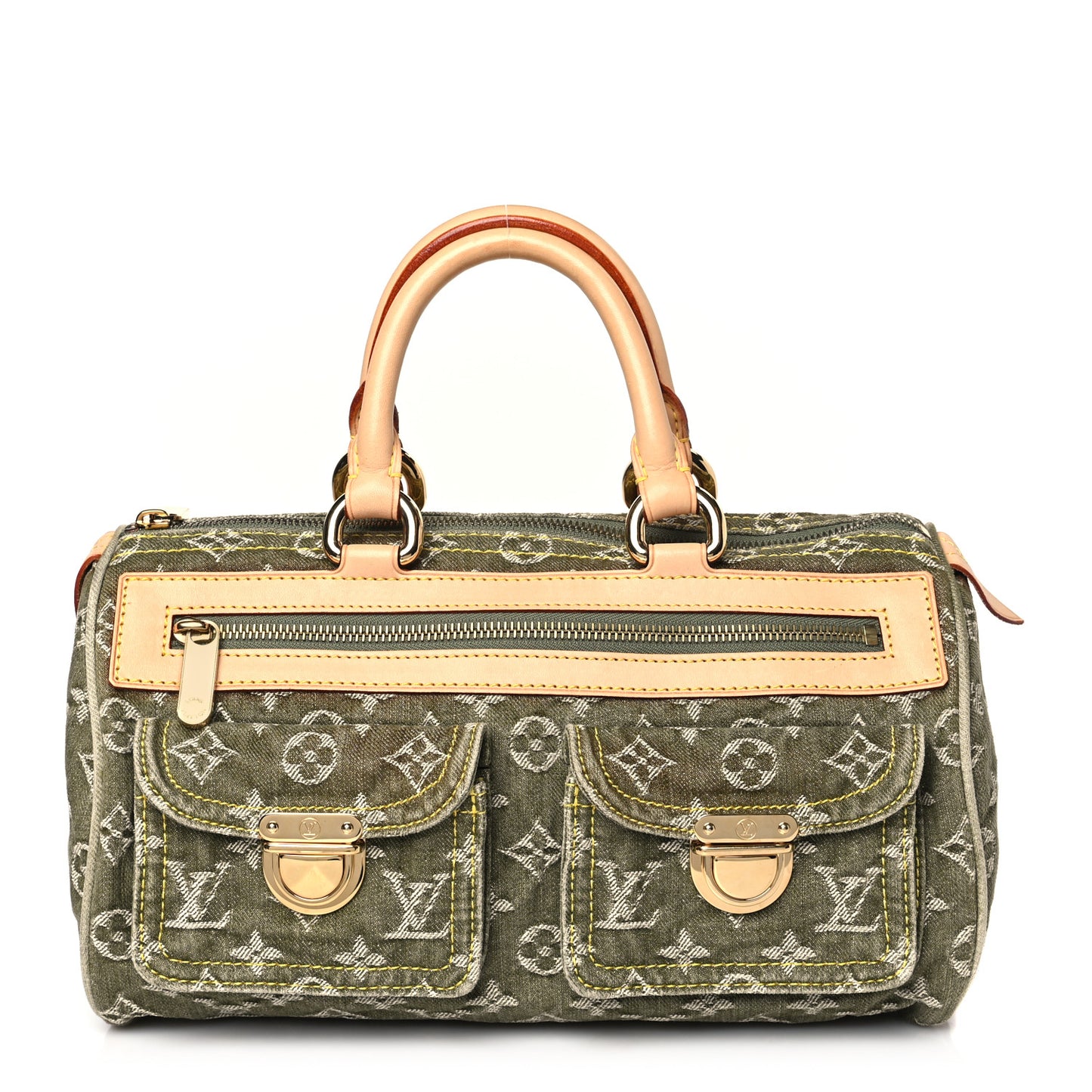 Monogram Denim Neo Speedy Lichen