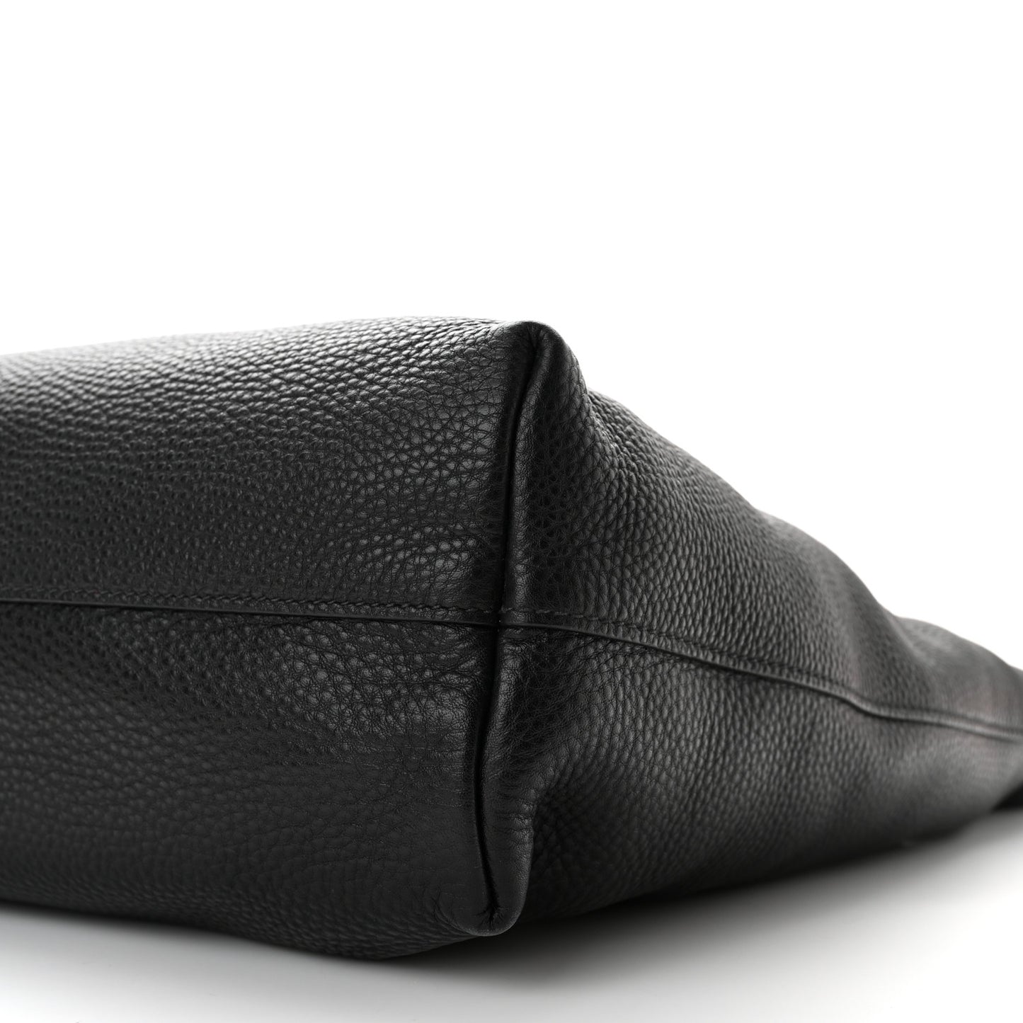 Vitello Daino Shopping Tote Black