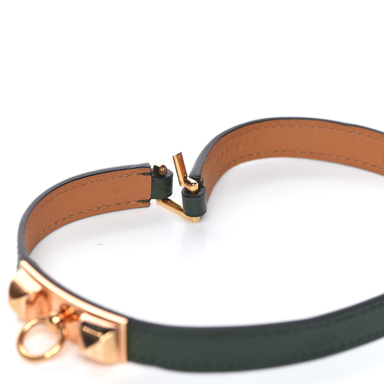 Hermes Epsom Rivale Double Tour Bracelet S Vert Anglais 6 of 7