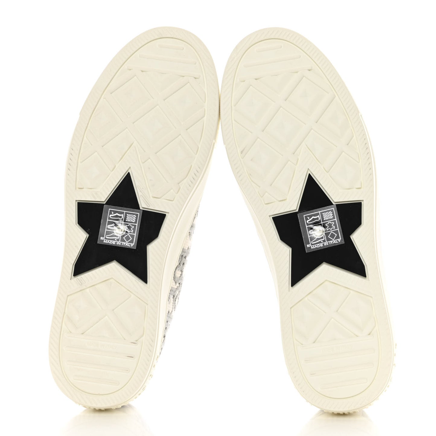 Canvas Oblique Walk'N'Dior Low Top Sneakers 38 Grey Stone