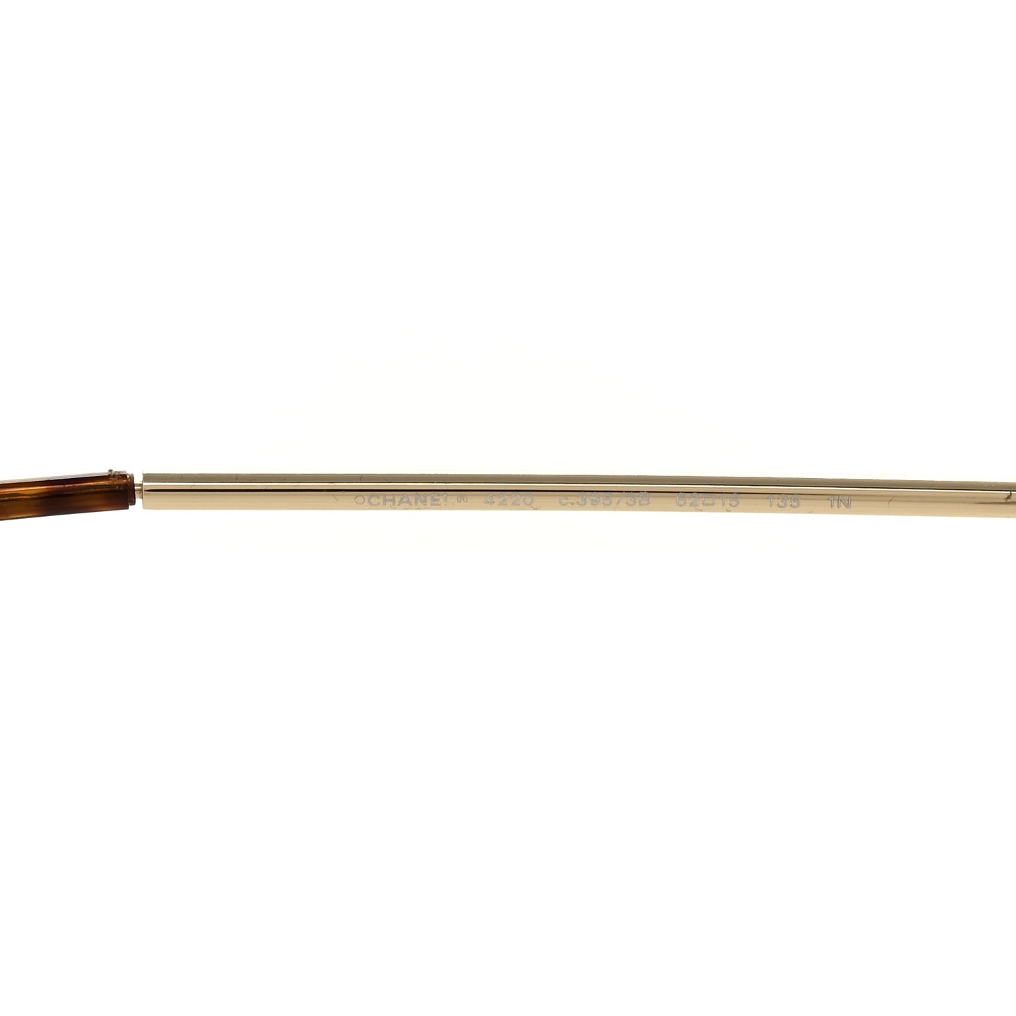 Metal Spring Round Sunglasses 4220 Gold Brown