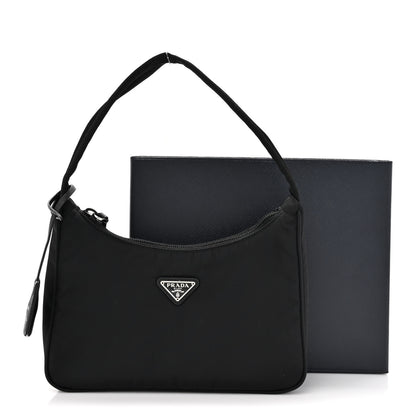Prada Tessuto Nylon Mini Re-Edition 2000 Bag Black 10 of 10